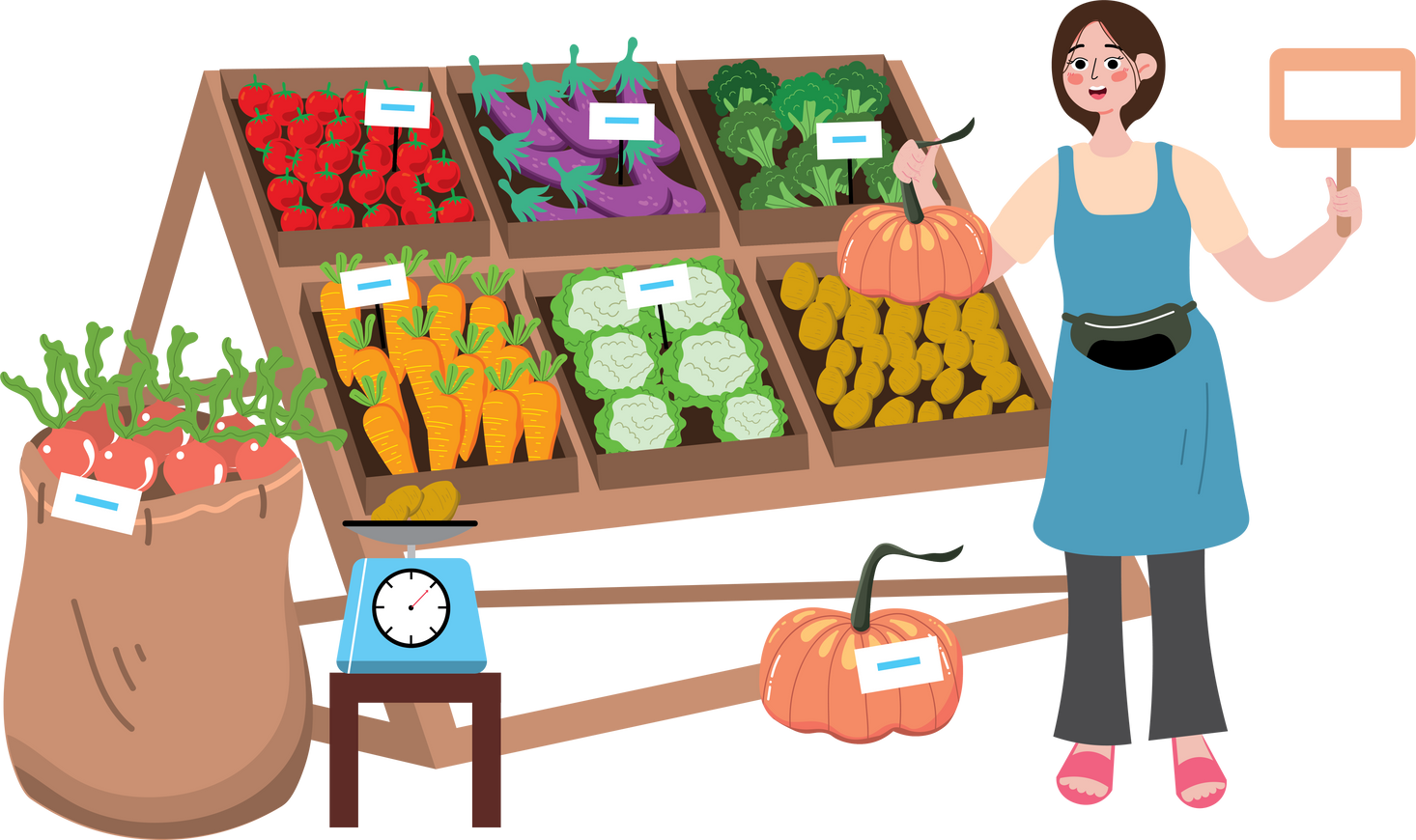 Local Farmer Market with Fresh Product